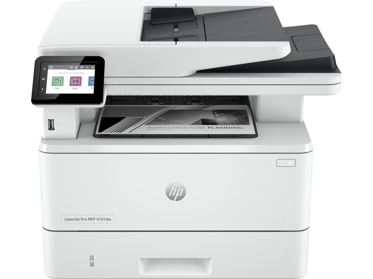 HP Refurbished LJ Pro 4101DW Mono MFP 42Ppm Wireless Duplex 1 Yr Hp Warranty - 2Z620FR#BGJ