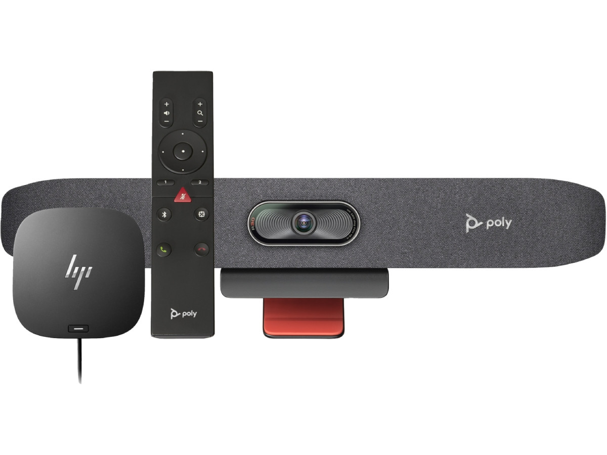 HP SBUY Poly Studio R30 USB Video Bar and BT Remote with HP USB-C Dock G5 (ABA) - 9U3U1AA