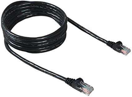 Belkin Patch cable - RJ-45 (M) - RJ-45 (M) - 1.6 ft - UTP - ( CAT 5e ) - black - A3L791-18IN-BLK