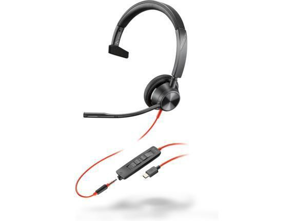 HP Poly Blackwire 3315 Headset +USB-C/A Adapter TAA US - 8M3U4AA#ABA