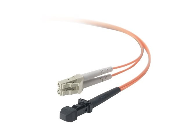 Belkin Patch cable - LC multi-mode (M) - LC multi-mode (M) - 10 m - fiber optic - 50 / 125 micron - aqua - F2F402LL-10M-G