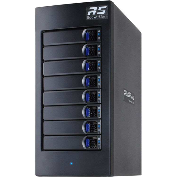 HighPoint RD RD6628TW-80T 80T Thunderbolt 40Gb s RAID Storage f Win Brown Box