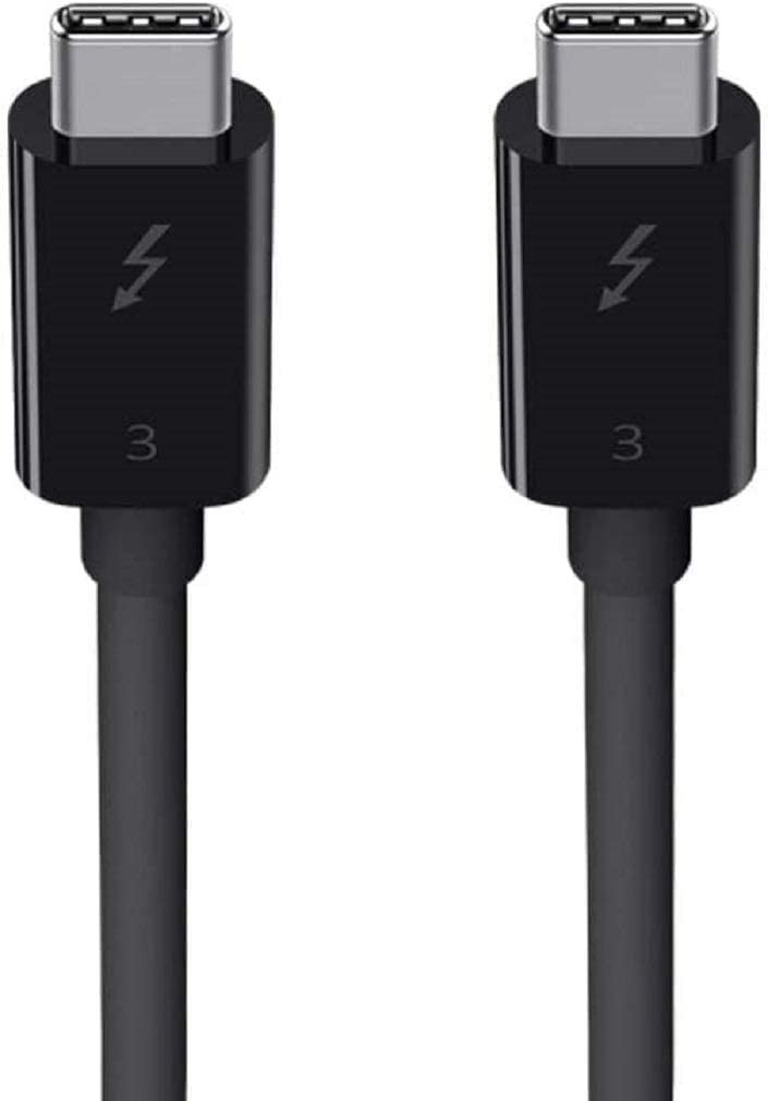 Belkin Thunderbolt 3 Cable 2.6ft / 0.8M 100W Power Delivery - 40Gbps - F2CD084BT0.8MBK
