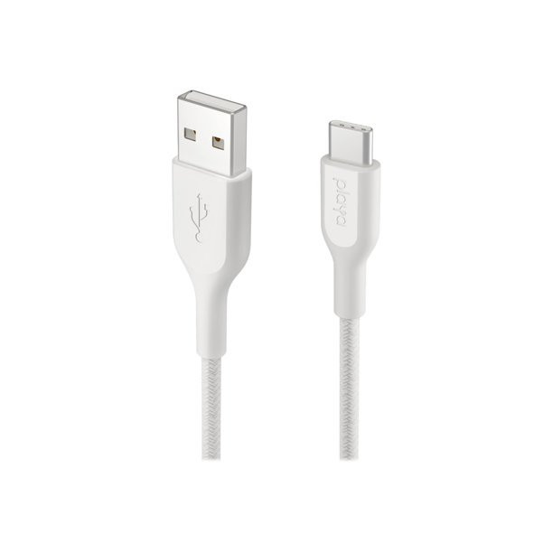 Belkin Braided C-A 2M, WHT - PMWH2002BT2M