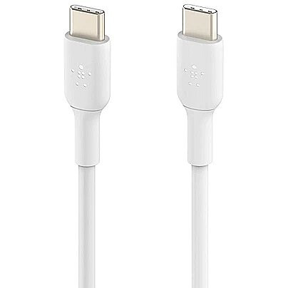 Belkin PVC C-C 2.0 2M, WHT - PMWH2003BT2M