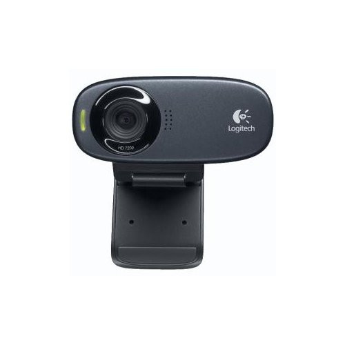 Logitech C310 Webcam - 5 Megapixel - 30 fps - Black - USB 2.0 - 1 Pack(s) - 1280 x 720 Video - Fixed Focus - 60° Angle - Microphone - Computer, Notebook, Monitor - 960-000585