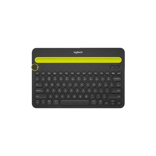 Logitech Bluetooth Multi-Device Keyboard K480 - Wireless Connectivity - Bluetooth - English, French - QWERTY Layout - Computer, Tablet, Smartphone - Black - 920-006342