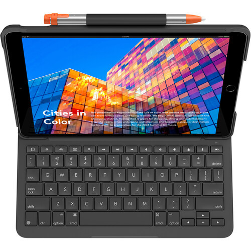 Logitech Slim Folio Protective Bluetooth Keyboard Case for 10.5" iPad Air 3rd Gen (Graphite) - 920-009482