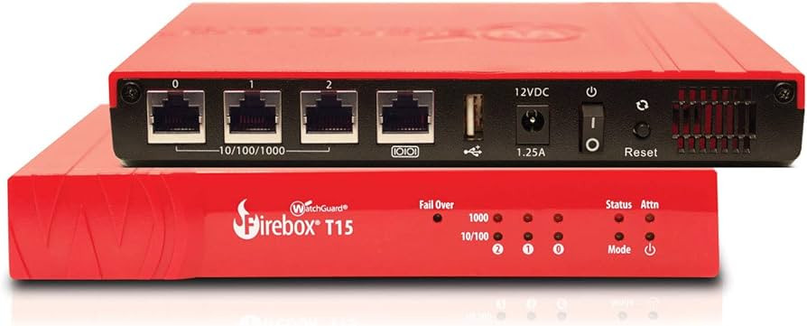 Watchguard Firebox T15 Appliance (Ww) - WGT15900-WW