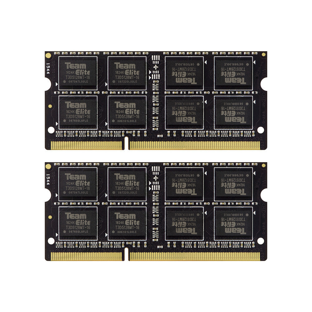 Teamgroup ELITE DDR3 LAPTOP MEMORY 16GB (2x8GB) 1333MHz	CL9 10600 MB/s - TED316G1333C9DC-S01
