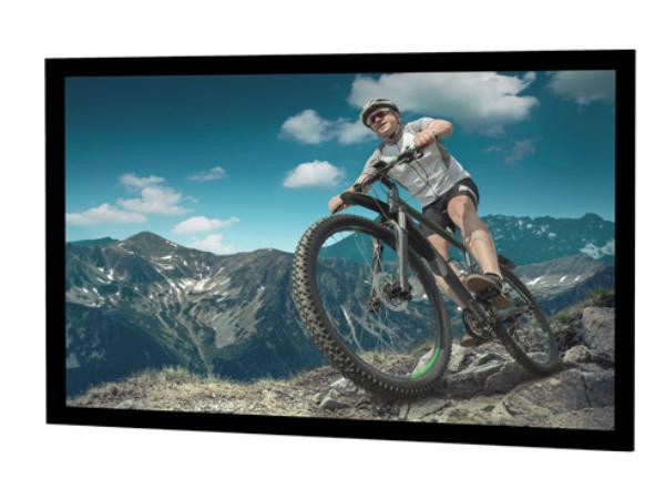 Da-Lite Fixed Frame Screen With 3 Inch Wide Beveled Frame - 24779