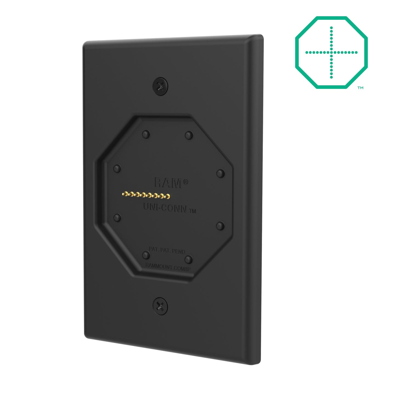 RAM Mount GDS Uni-Conn Powered Low Profile Wall Dock with PoE - RAM-GDS-DOCK-W7-POEU