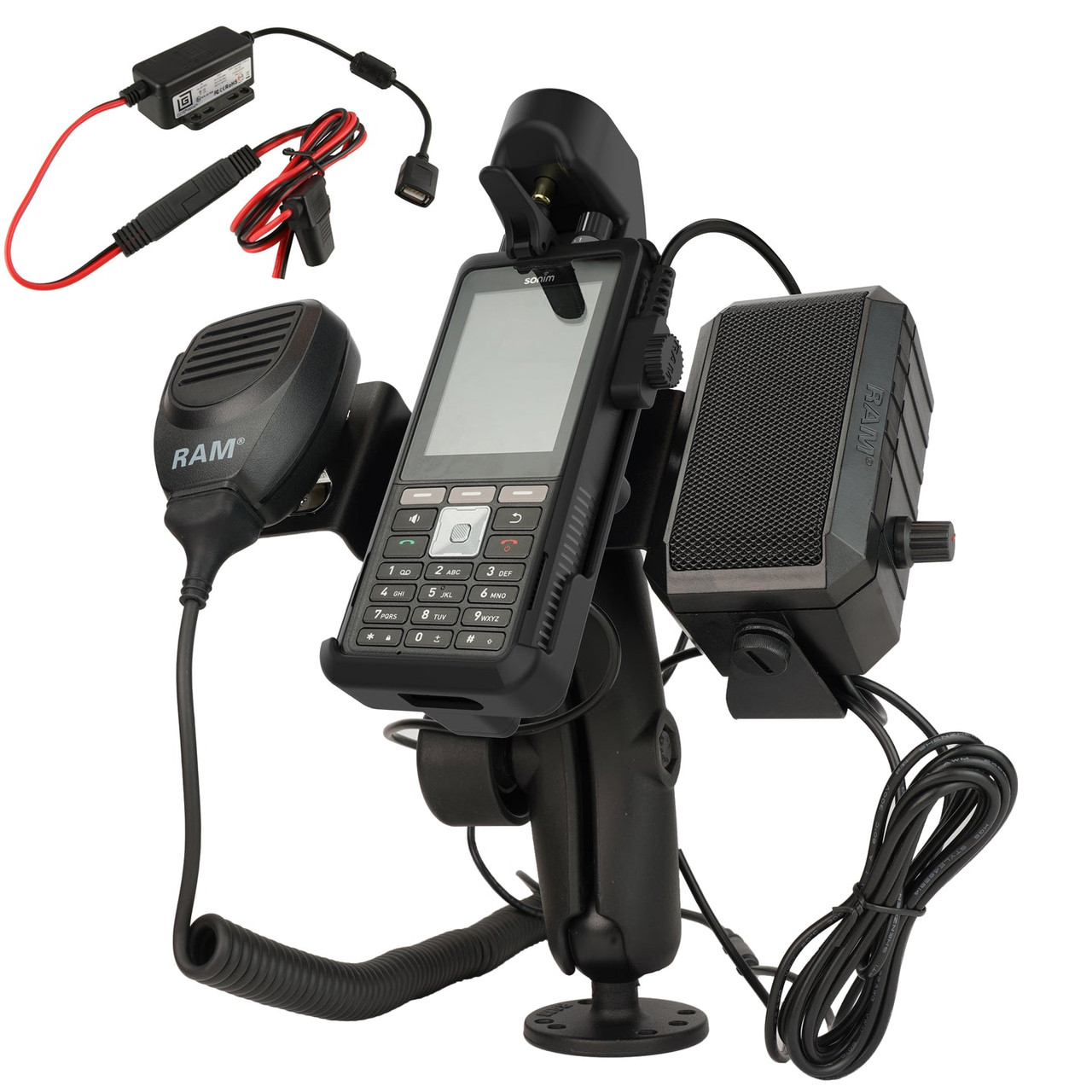 RAM Mount RAM PTT Speaker & Hardwire Bundle for Sonim XP5plus - RAM-138-S-SNM3PL-V7B1U