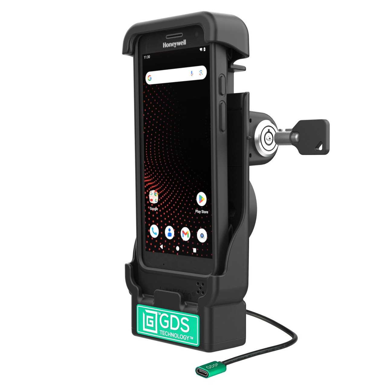 RAM Mount GDS Powered Locking Vehicle Dock for Honeywell CT37 with Intelli Skin-RAM-GDS-DOCKL-V15-CU