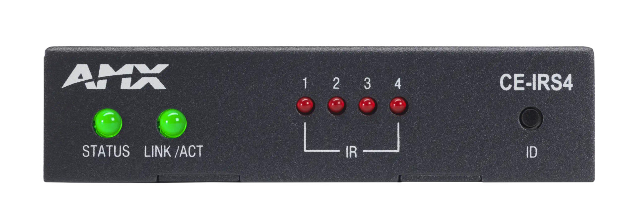 AMX CE-IRS4 Universal Control Extender with 4 IR/S Ports - 1 x Network (RJ-45) - Twisted Pair - Power over Ethernet (PoE) - AMX- CEB001