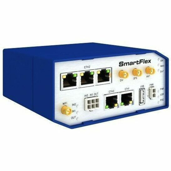 Advantech SmartFlex SR308 Wi-Fi 4 IEEE 802.11a/b/g/n 2 SIM Ethernet, Cellular Modem/Wireless Router - BB-SR30810115-SWH