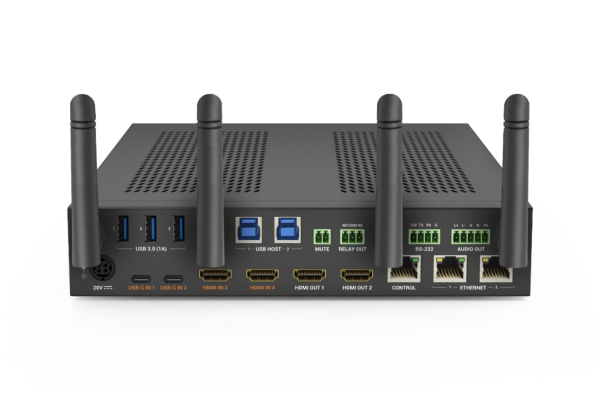 WyreStorm 4-Input 4K Wireless Presentation and Conferencing System with Matrix Outputs, USB 3.0, Multiview & Wireless Casting - SW-640L-TX-W