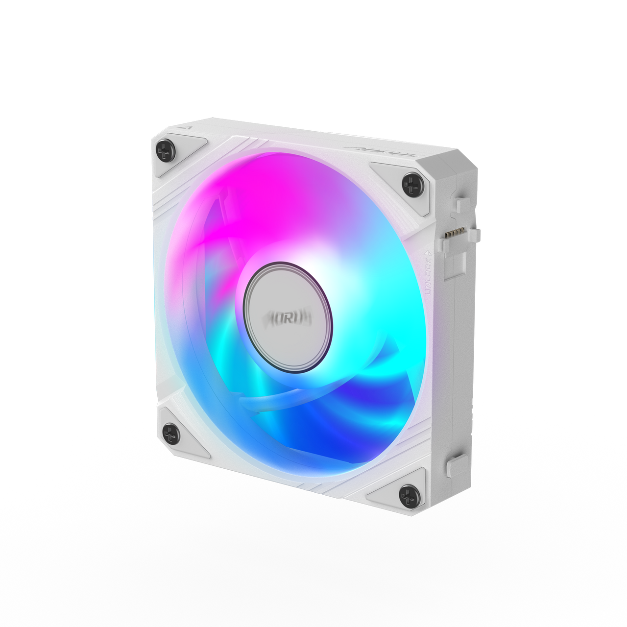 Gigabyte Aorus Ez-Chain Argb Fan 120Mm, Hydro-Dynamic Bearing, Speed: 600-2000 Rpm +/-10%, Noise Level: 8.2-29 Dba, Air Flow: 60 Cfm (Max), 4-Pin Pwm/Argb Header - GP-ECFAN1201