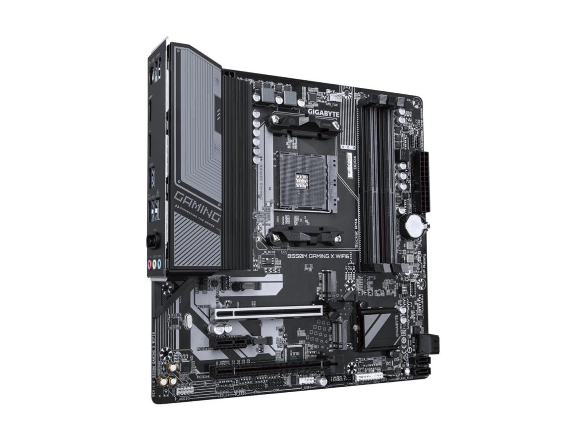 Gigabyte B550M Gaming X Wifi6 Amd B550 M-Atx Am4 (Ryzen 5000/3000/4000) - 1 X Pci Express X16 Slot (Pciex16), Integrated In The Cpu: Amd Ryzen 5000/3000 Series Processors Support Pcie 4.0 X16 Mode, Amd Ryzen 5000 G/4000 - B550M GAMING X WIFI6