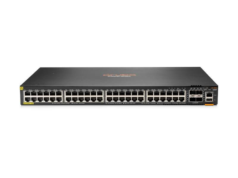 HPE Aruba Networking CX 6200F 48G Class 4 PoE 4SFP+ 370W TAA Switch - Switch - Max. Stacking Distance 10 kms - L3 - managed - 48 x 10/100/1000 (PoE+) + 4 x 1 Gigabit / 10 Gigabit SFP+ (uplink) - front and side to back - S0M89A#B2B