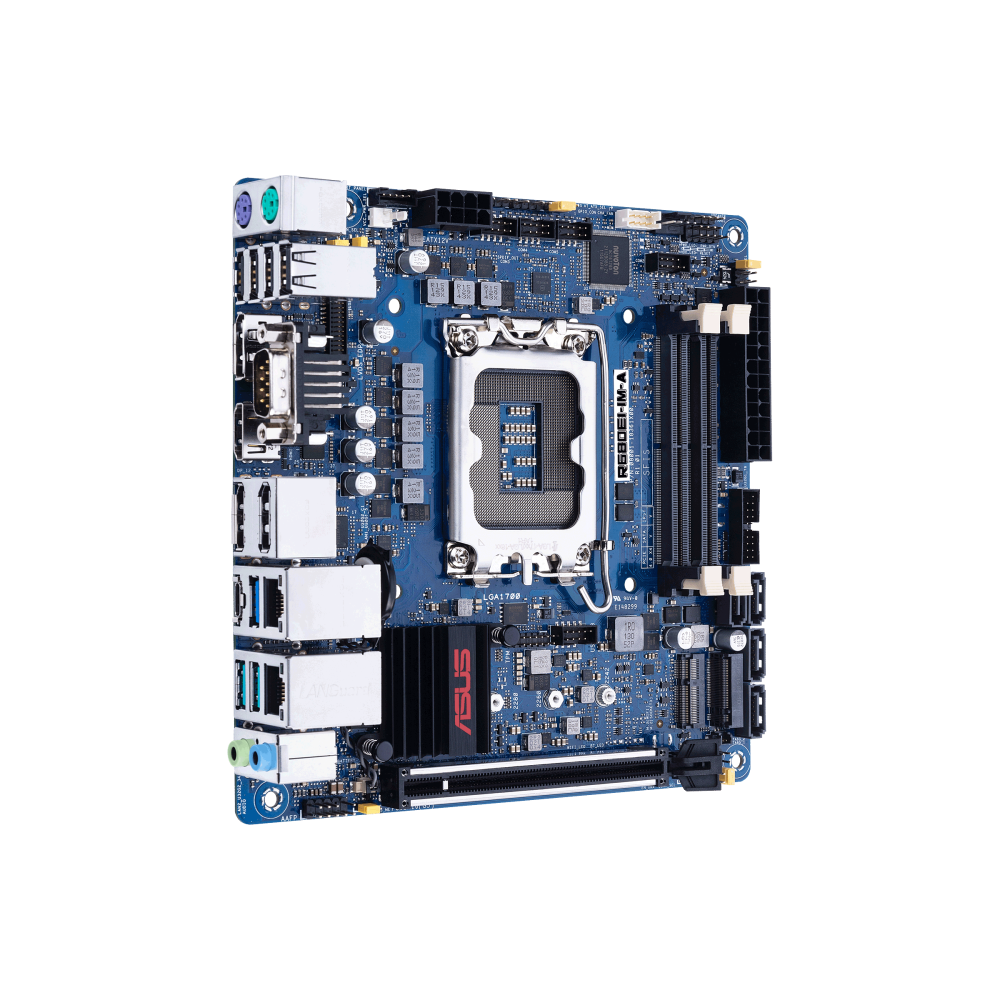 Asus R680EI-IM-A Intel 14th/13th/12th Gen Motherboard LGA1700 DDR5 PCIe Gen 5 Multi-Display - 90ME04S0-M0UCY0