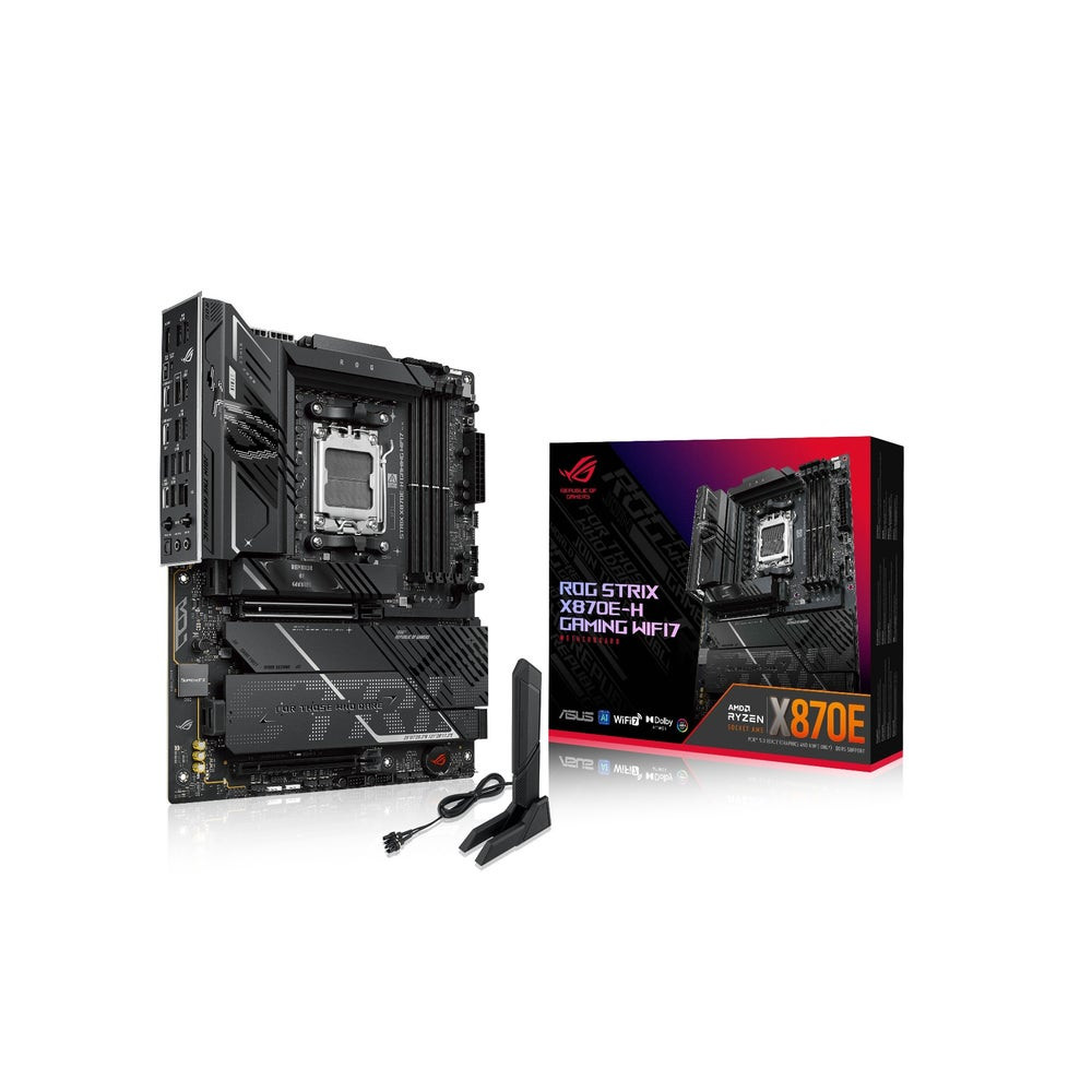 Asus ROG STRIX X870E-H GAMING WIFI7 Motherboard – Advanced AI-Ready Platform with AMD AM5 Socket - 90MB1M90-MVAAY0
