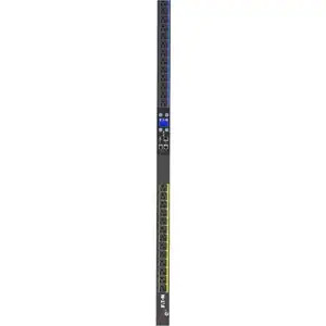 Eaton Metered Input rack PDU, 0U, L14-30P input, 5.76 kW max, 120/240V, 24A, 10 ft cord, Split-phase, Outlets: (24) 5-20R - Eaton 24 Outlet PDU - NEMA L14-30P - 24 x NEMA 5-20R - 5760 W - Rack-mountable. - EMI201-10