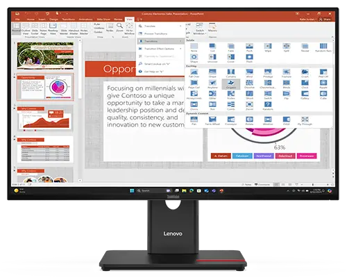 Lenovo ThinkVision T27-40 27" - 27-inch FHD display with IPS panel Monitor - 64A5MAR6MY