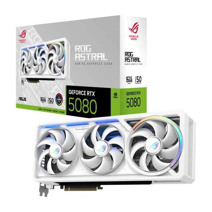 Asus Rog Astral Geforce Rtx 5080 16Gb Gddr7 White Edition - ROG Astral RTX 5080 16GB WHITE
