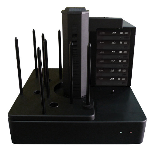 Vinpower Cronus Blu-ray/DVD/CD Publishers without Printer - 6 Drives - CRONUS500-BD-S6T-NP-BK