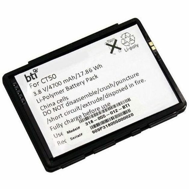 BTI 318-055-012-BTI 3.8V 4700MAH 17.86WH Li-ION SCANNER BATTERY FOR HONEYWELL - 318-055-012-BTI