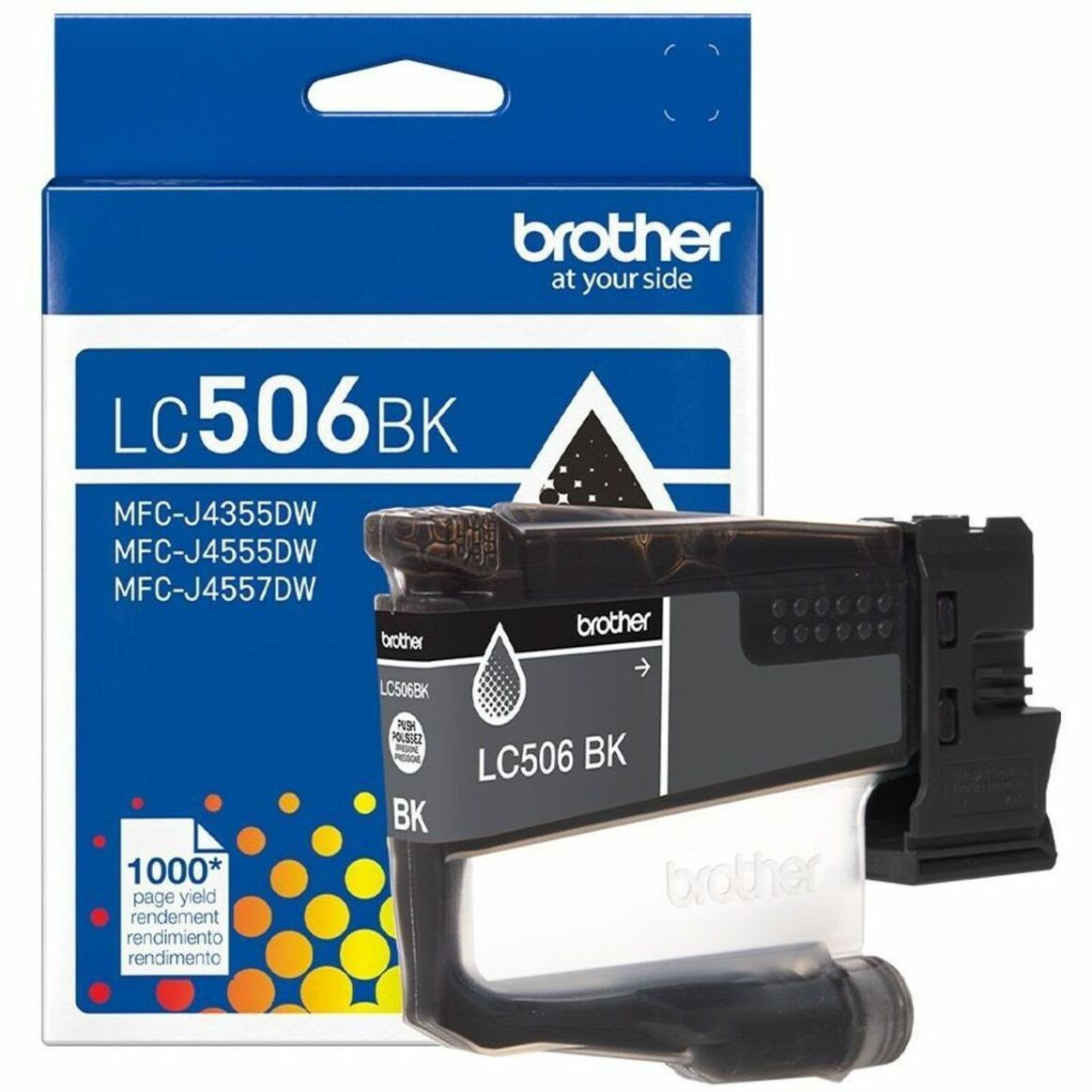 Brother LC506BK Original Standard Yield Inkjet Ink Cartridge - Black - 1 Each - LC506BKS
