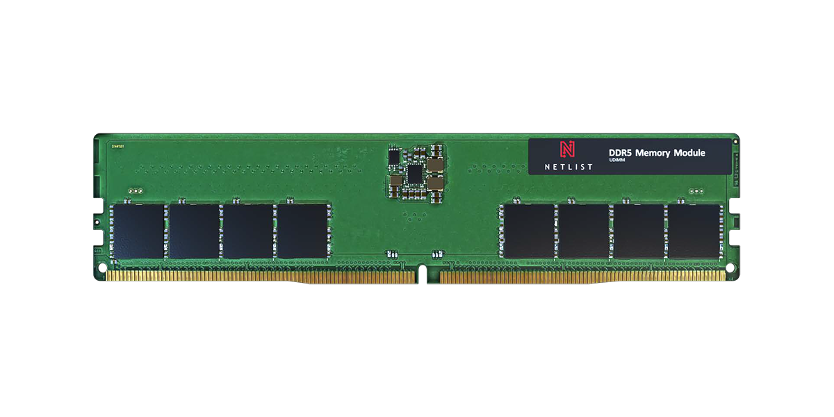 Netlist DDR5 DIMMs ECC UDIMM 16GB 1Rx8 5600MT/s - NLE4G0054G0756200HA