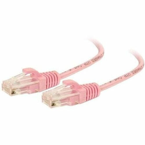 Legrand On-Q Q-Series 28 AWG Cat6 Patch Cable, Pink, 5 Ft - 5 ft Category 6 Network Cable for Network Device - First End: 1 x RJ-45 Network - Male - Second End: 1 x RJ-45 Network - Male - Patch Cable - Unshielded Twisted Pair - 576-RD50-005