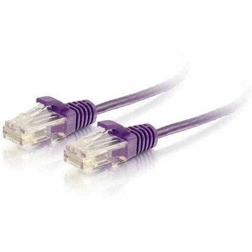 Legrand Quiktron Q-Series 28 AWG CAT6 Patch Cable, Purple, 15 FT - 15 ft Category 6 Network Cable for Network Device - First End: 1 x RJ-45 Network - Male - Second End: 1 x RJ-45 Network - Male - Patch Cable - 28 AWG - Purple - 576-RD45-015