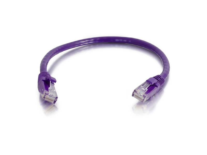 Legrand Patch Cable - Unshielded - Male Left Gender - Male Right Gender - Rj-45 Right Connector - Rj-45 Left Connector - 35Feet Length - Purple - Cm Rated - 24Awg American Wire Gauge (Awg) - Cat 5E Performance Level - 5-Year Warranty - 570-145-035