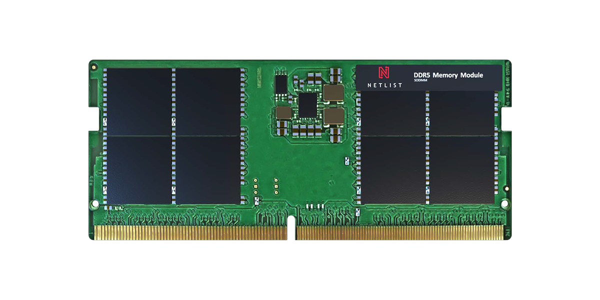 Netlist DDR5 DIMMs ECC SODIMM 16GB 1Rx8 5600MT/s - NLT4G0054G0756200HA