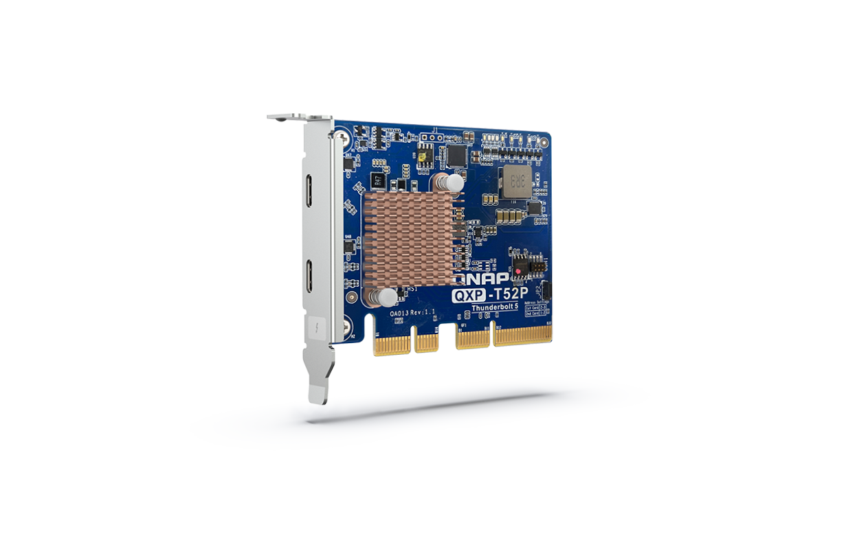 Qnap Thunderbolt 5 Dual Ports Expansion Card, PCIe Gen4 x4 - QXP-T52P