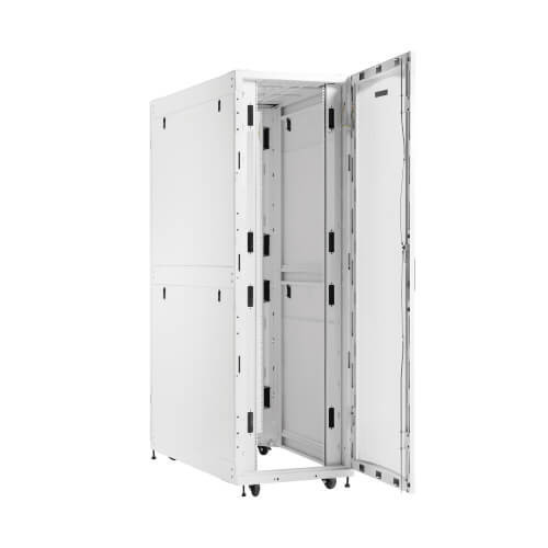 Eaton SmartRack 45U Standard-Depth Standard-Width Heavy-Duty Rack Enclosure Cabinet for AI Servers, White - SRH452442W