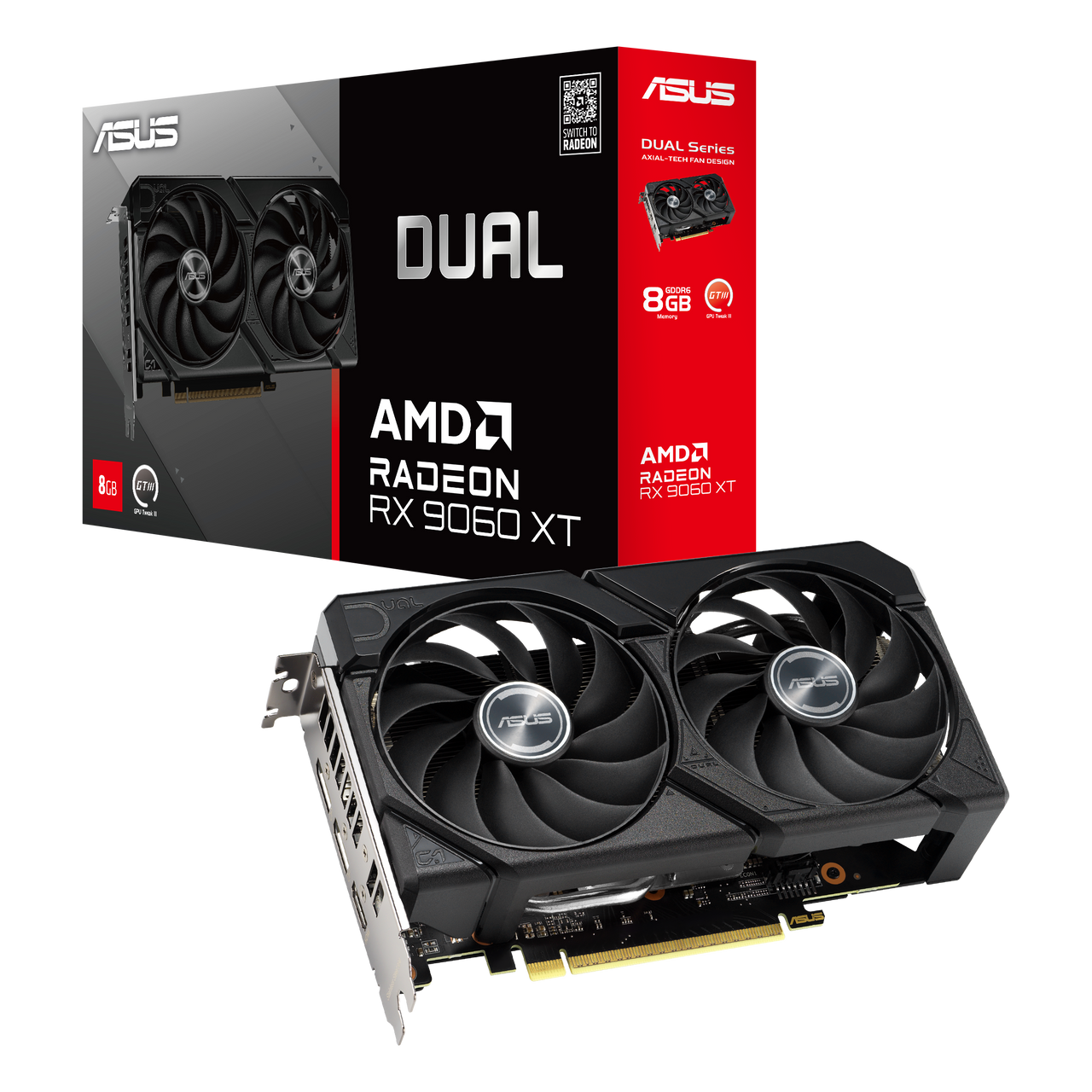 Asus Dual Radeon RX9060XT 8G GDDR6 - DUAL-RX9060XT-8G