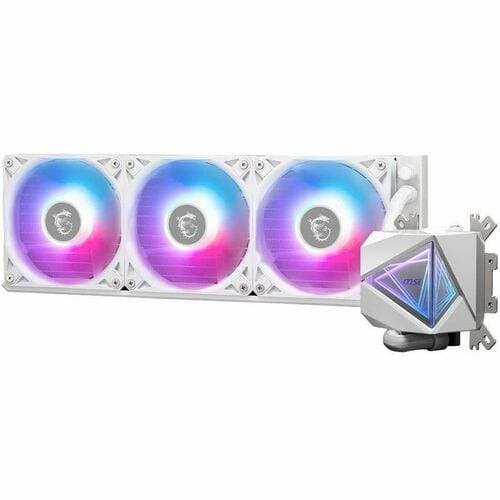 MSI MAG CORELIQUID I360 WHITE, GLOBAL, 3X ARGB GEN2 FAN, ARGB GEN2 BLOCK, COLOR BOX, PALLET PACKING - CLI360WT MSI MAG CORELIQUID I360 WHITE, GLOBAL, 3X ARGB GEN2 FAN, ARGB GEN2 BLOCK, COLOR BOX, PALLET PACKING - CLI360WT