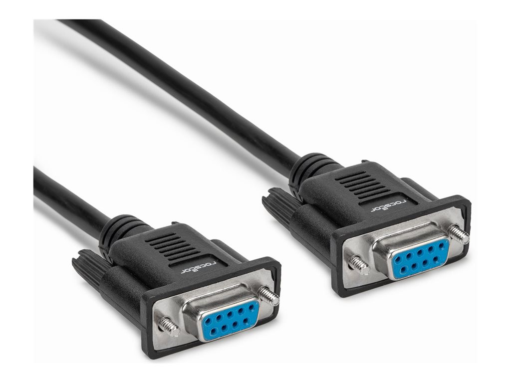 Rocstor Premium 3ft (1m) Db9 Rs232 Serial Null Modem Cable F/f -connect Your Serial Devices And Transfer Files With This 3 Ft Db9 Female-to-female Rs232 Null Cable. - 1 M Black Female To Female Null Modem Cable - 1x Db9 (f), 1x Db9 (f) - Y10C879-B1 Rocstor Premium 3ft (1m) Db9 Rs232 Serial Null Modem Cable F/f -connect Your Serial Devices And Transfer Files With This 3 Ft Db9 Female-to-female Rs232 Null Cable. - 1 M Black Female To Female Null Modem Cable - 1x Db9 (f), 1x Db9 (f) - Y10C879-B1