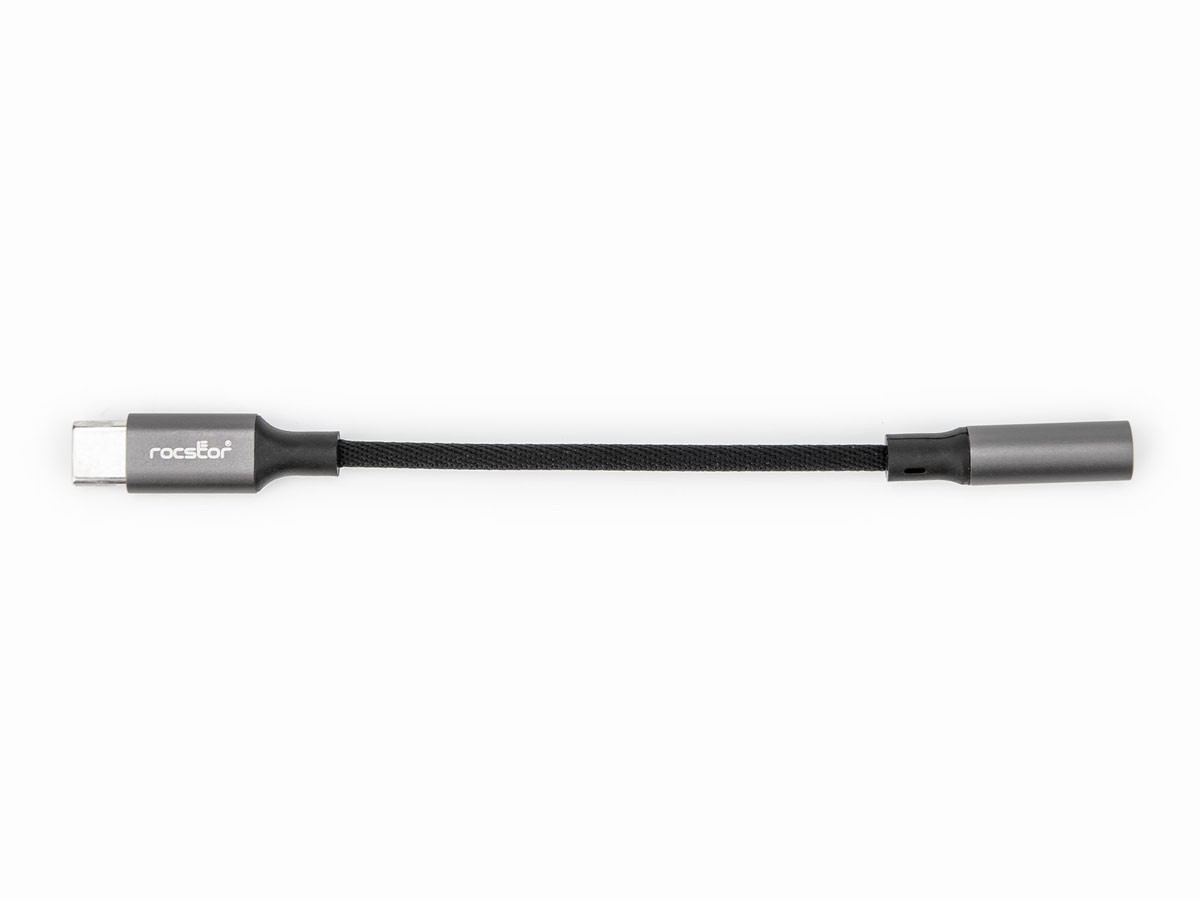 Rocstor USB-C To 3.5 Mm Headphone Jack Adapter - 7.92" Mini-phone/usb Audio Cable For Audio Device, Microphone, Headphone, Macbook Pro, Notebook, Chromebook, Sound Card, Ipad, Speaker - First End: 1 X Usb-c (male) - Y10A333-B1