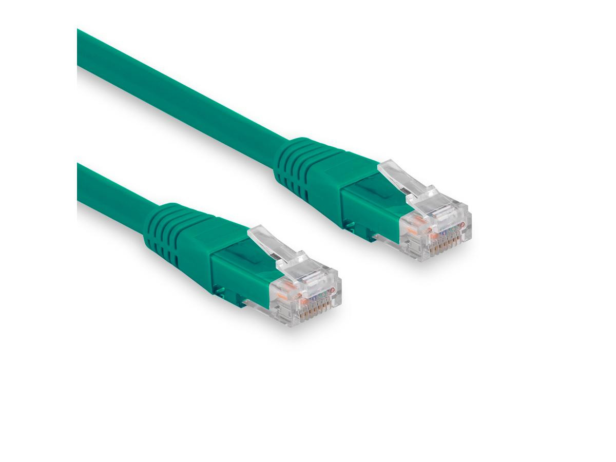 Rocstor 25 Ft (7.6m) Cat6 Ethernet Cable - 100% Copper Ul Rated Molded - 24 Awg - Green - Y10C439-GN