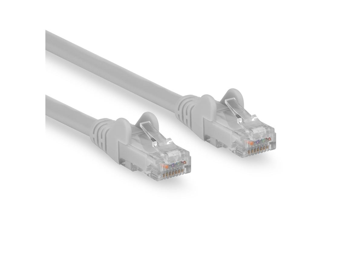 Rocstor 25 Ft (7.6m) Cat6 Ethernet Cable - 100% Copper Ul Rated Snagless - 24 Awg - Gray - Y10C431-GY