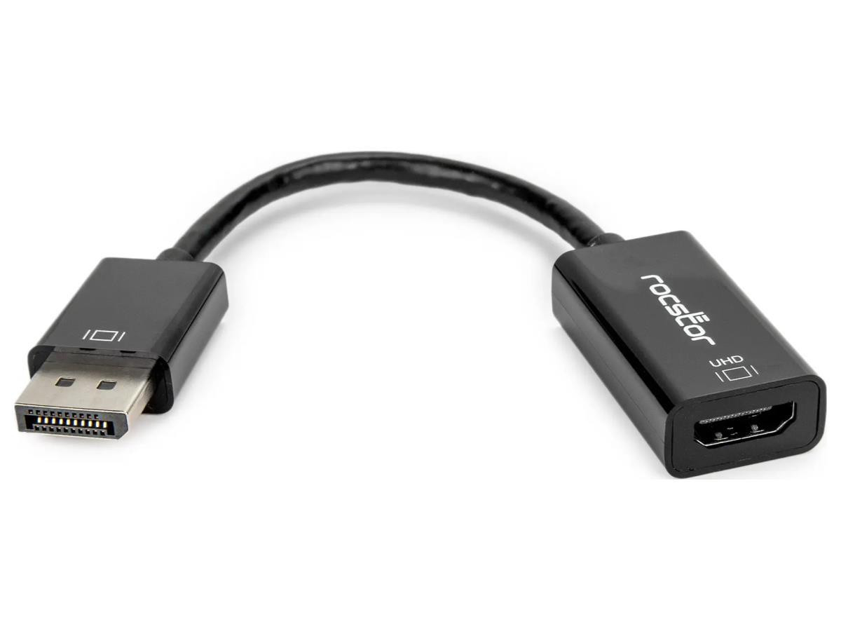 Rocstor Premium Displayport 1.2 To Hdmi 4kx2k 60hz Active Adapter - 5.90 - Dp To Hdmi 4kx2k @60hz Active Converter Adapter - First End: Displayport 1.2 Digital - Male - Second End: 1 X Hdmi 2.0 Digital - Female - Y10A101-B2