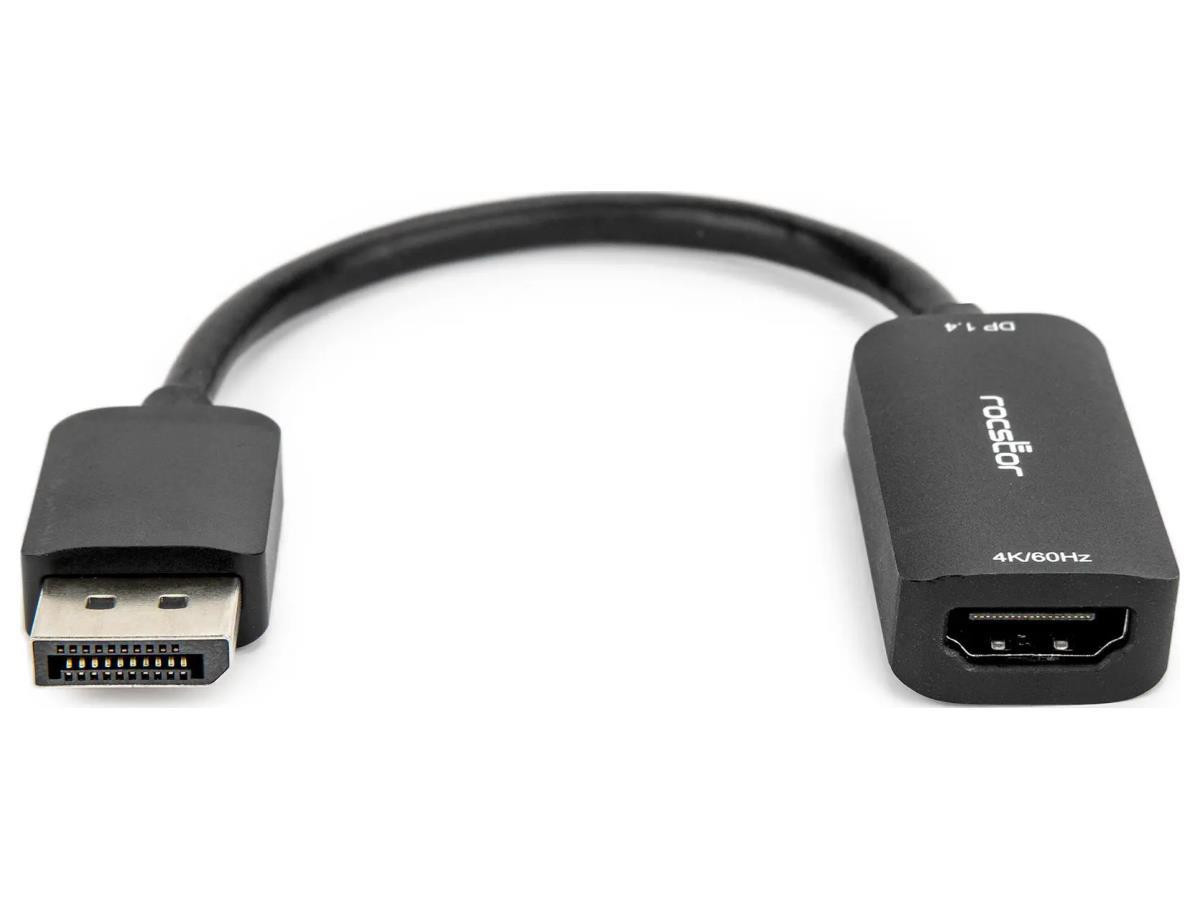 Rocstor Displayport 1.4 To Hdmi Active Adapter - 4k 60hz - Black - Y10A296-B1