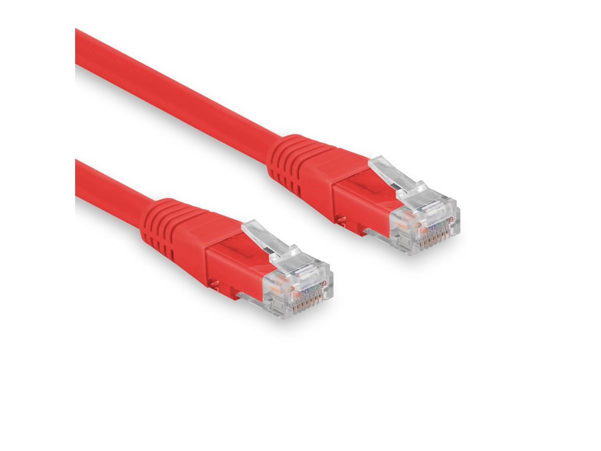 Rocstor 100 Ft (30.5m) Cat6 Ethernet Cable - 100% Copper Ul Rated Molded - 24 Awg - Red - Y10C469-RD