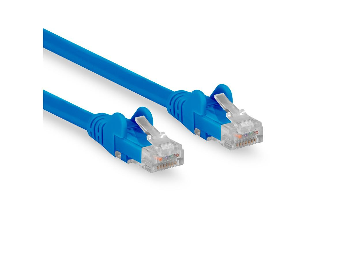 Rocstor 100 Ft (30.5m) Cat6 Ethernet Cable - 100% Copper Ul Rated Snagless - 24 Awg - Blue - Y10C466-BL