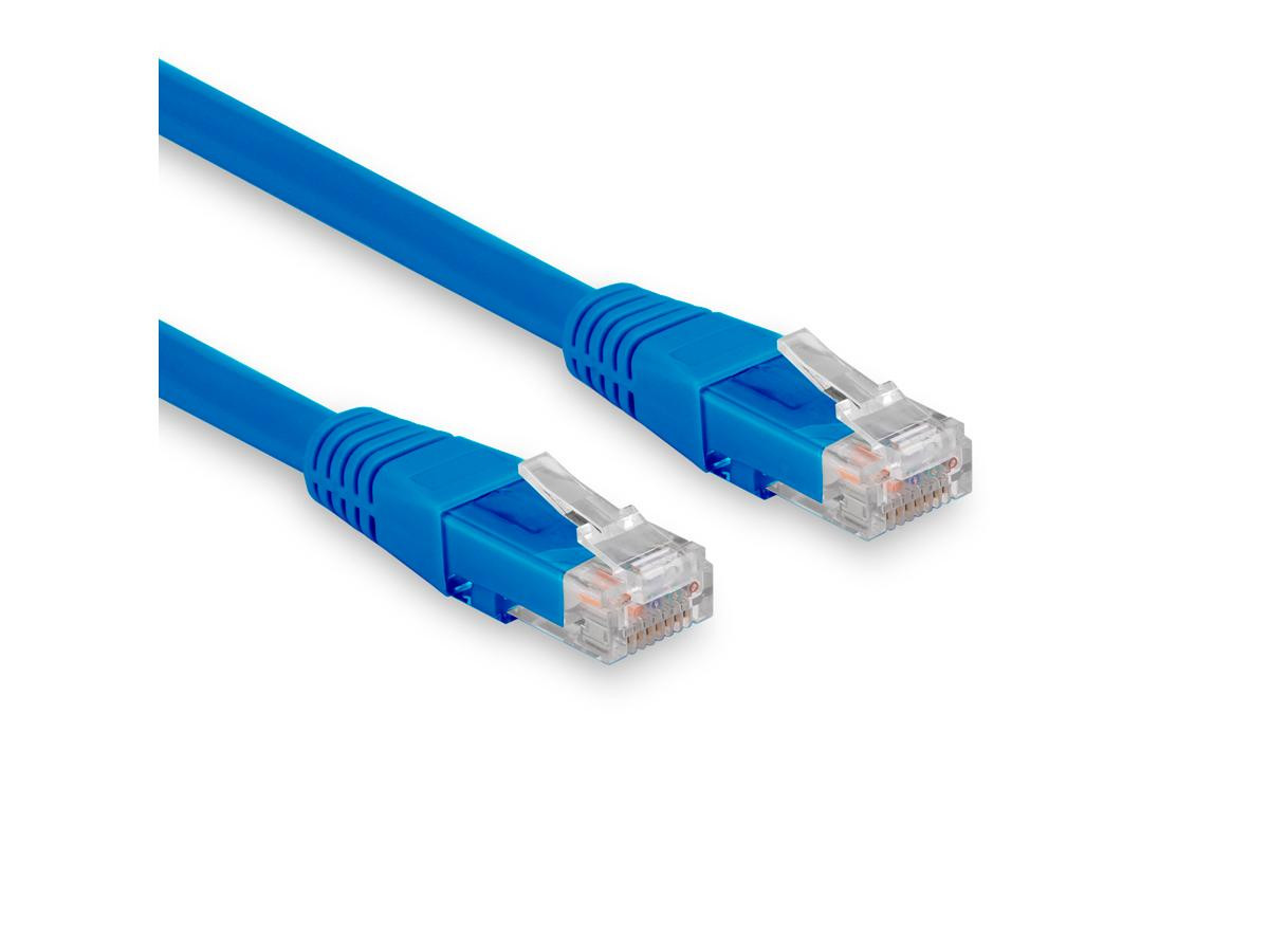 Rocstor 100 Ft (30.5m) Cat6 Ethernet Cable - 100% Copper Ul Rated Molded - 24 Awg - Blue - Y10C465-BL